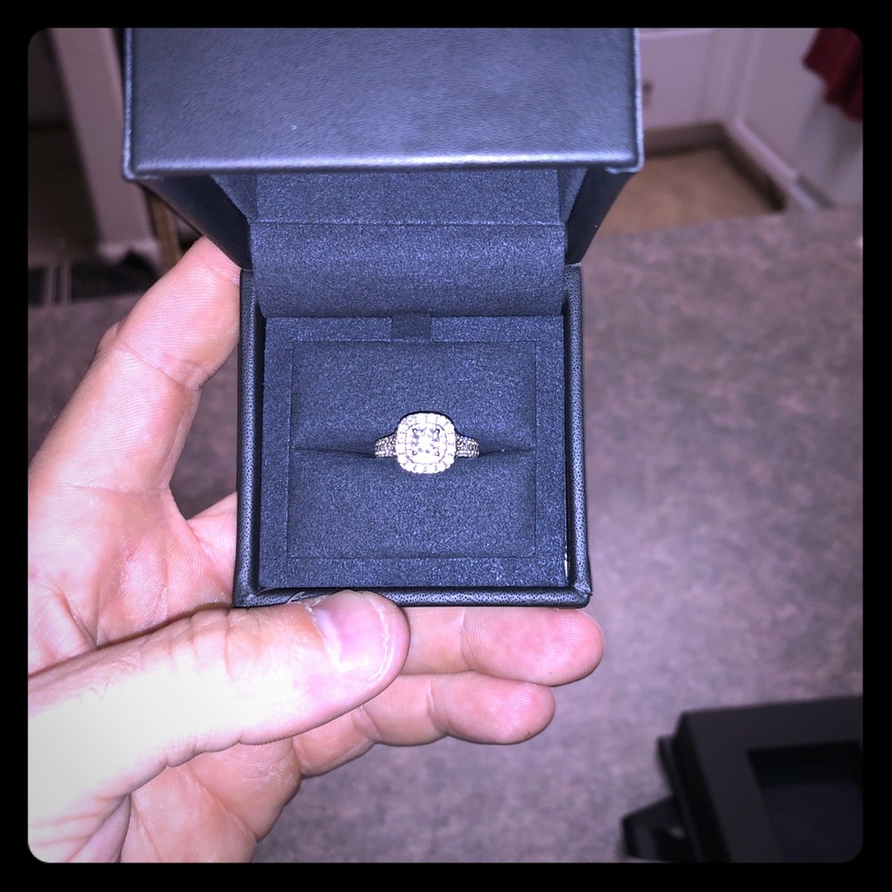 Vera wang engagement ring.